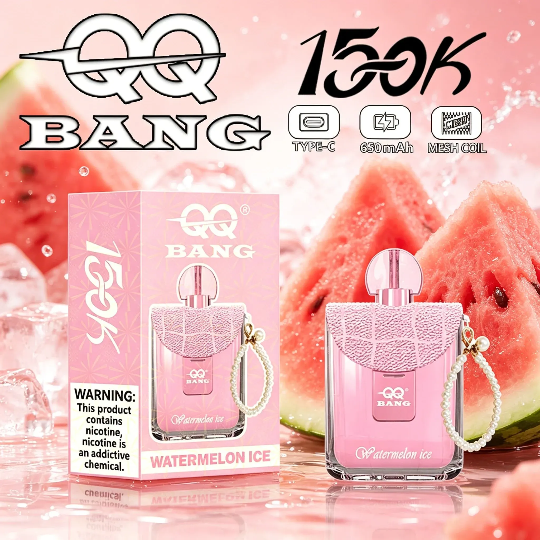 QQ Bang 150K caladas vaper desechable Type-C recargable - Imagen 9