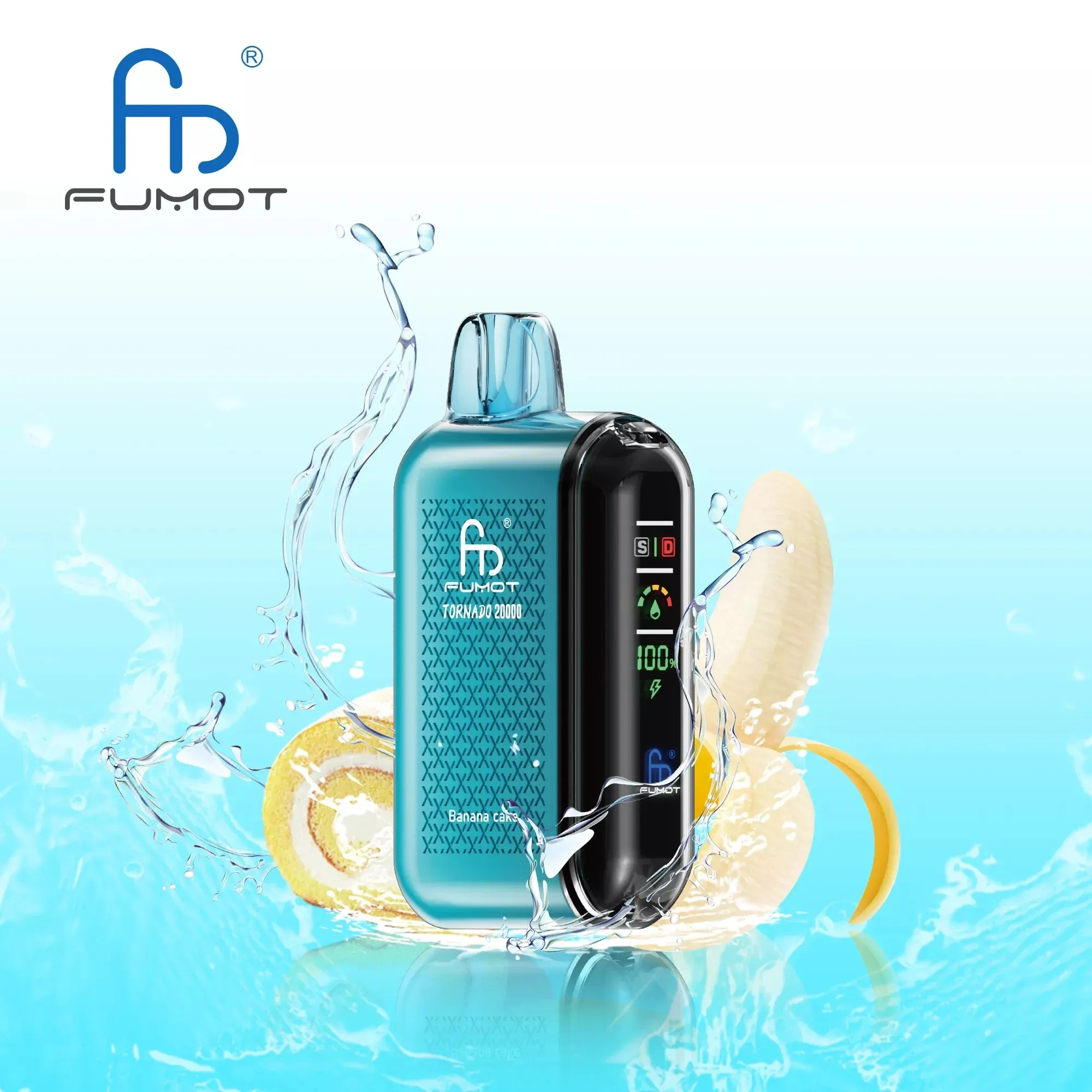 Vaper desechable RANDM FUMOT Tornado 20K sabor Banana Cake