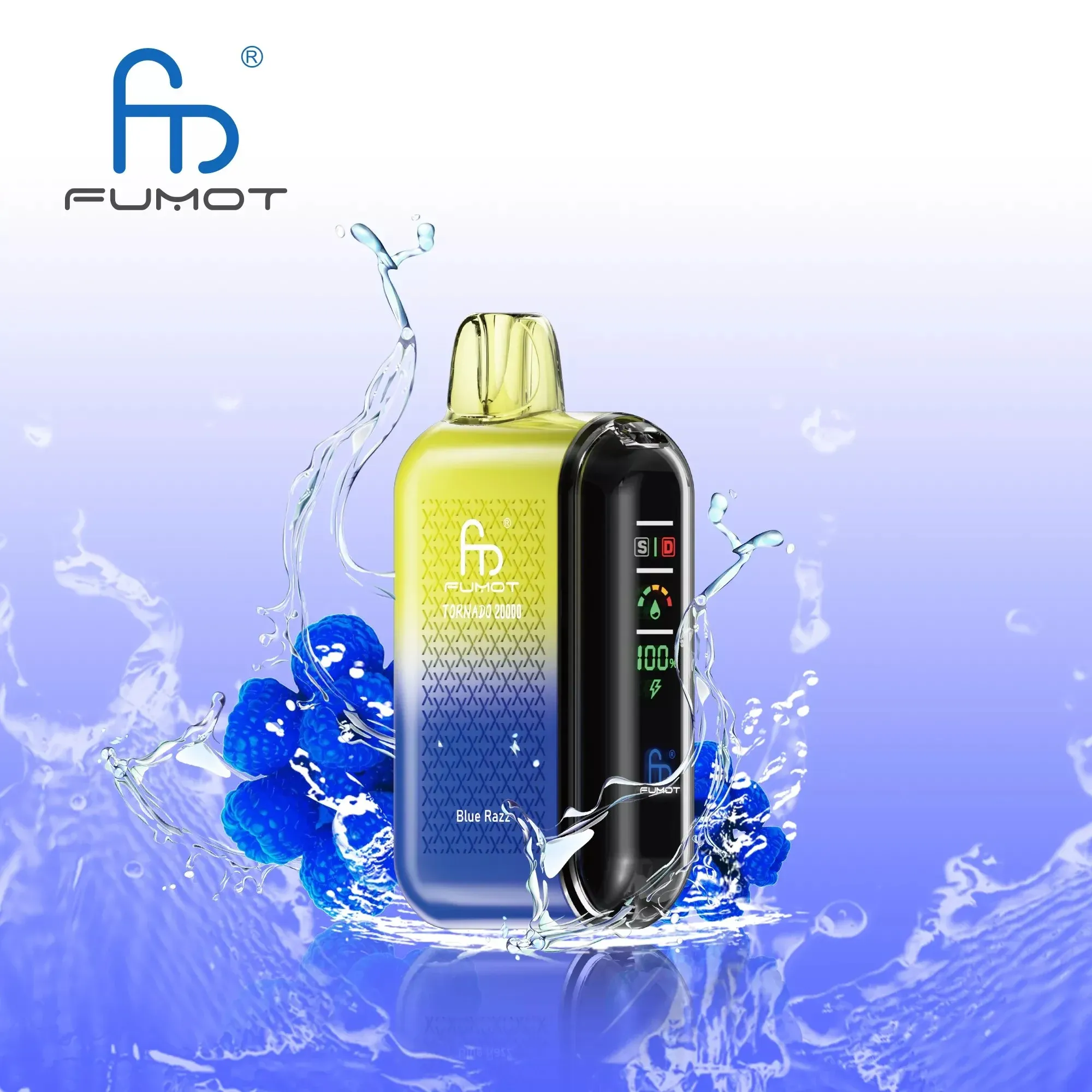 Vaper desechable RANDM FUMOT Tornado 20K sabor Blue Razz