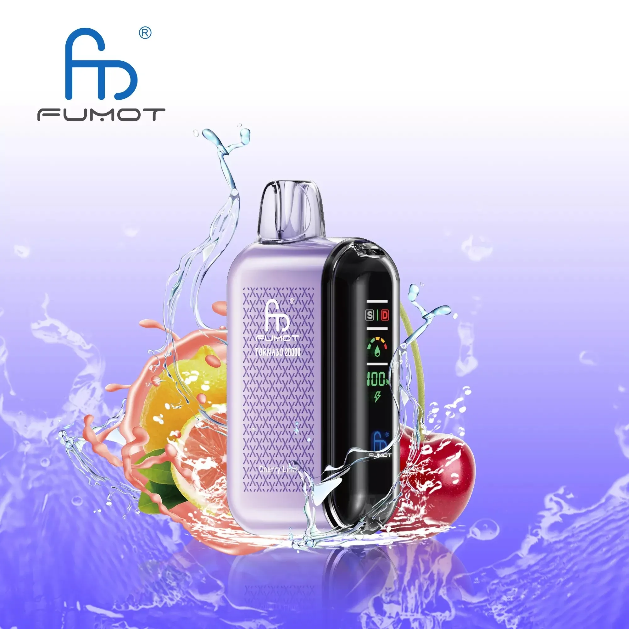 Vaper desechable RANDM FUMOT Tornado 20K sabor Cherry Lime