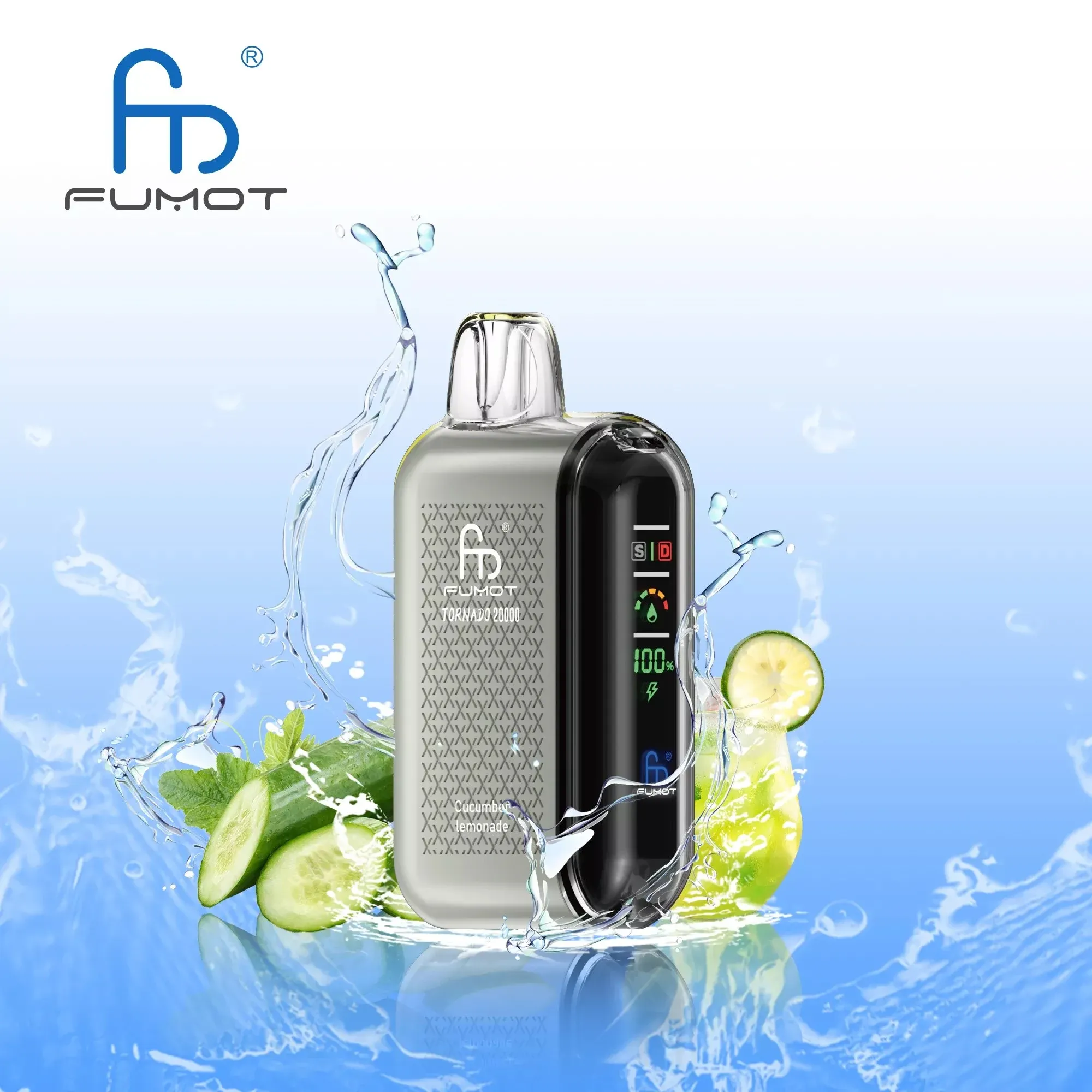 Vaper desechable RANDM FUMOT Tornado 20K sabor Cucumber Lemonade