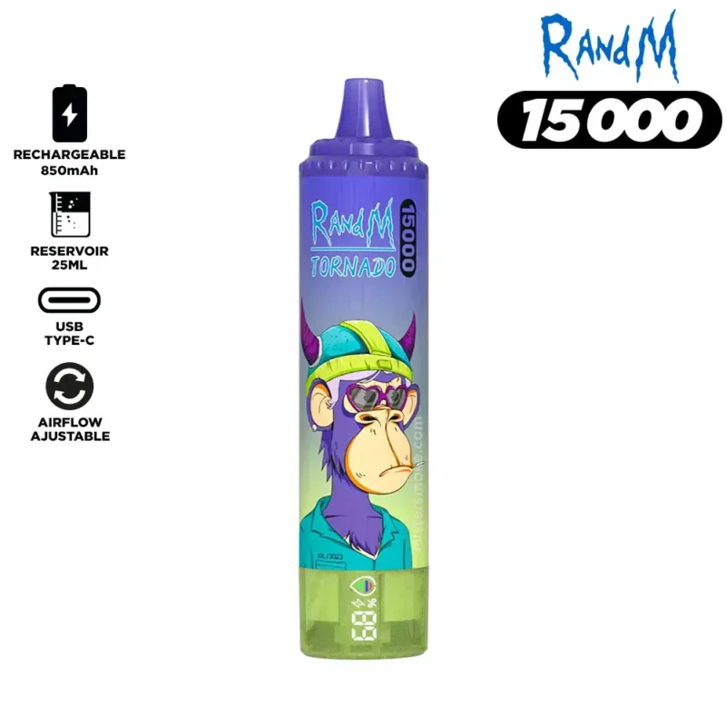 Pod desechable RandM Tornado 15000