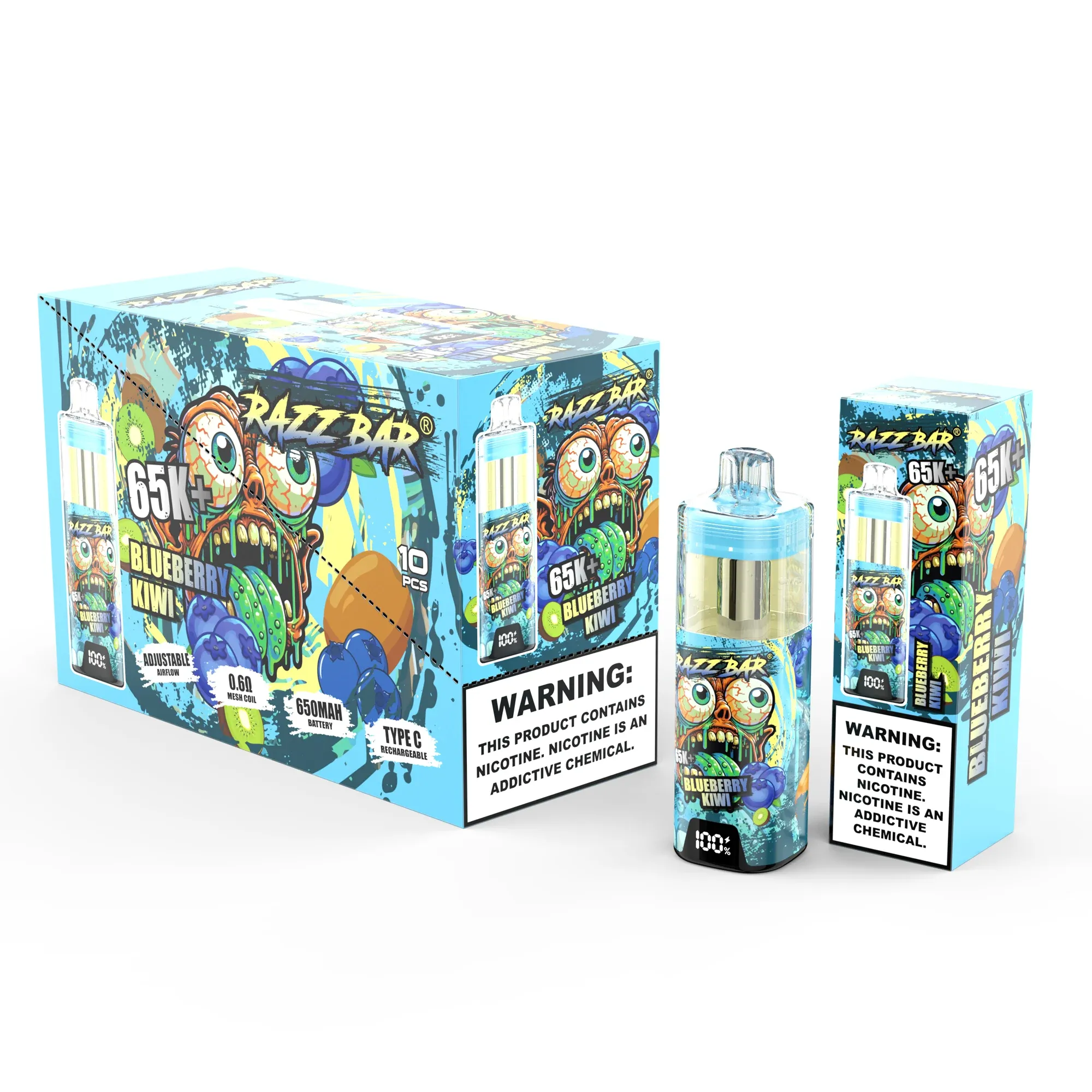 Razz Bar 65K+ Crystal 65.000 Caladas – Vaper Desechable Recargable - Imagen 14