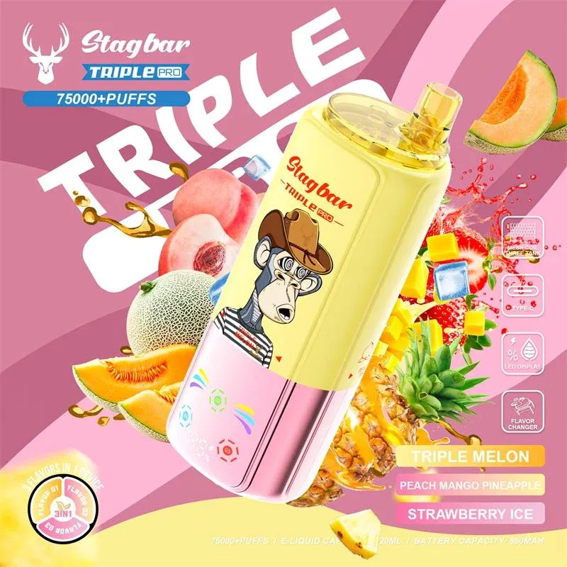 Vaper desechable STAG BAR TRIPLE PRO 75000 puffs - vista del producto