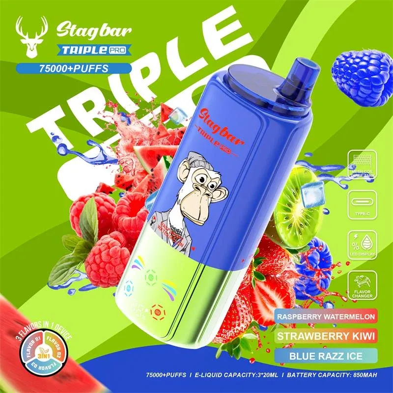Vaper desechable STAG BAR TRIPLE PRO 75000 puffs - vista del producto