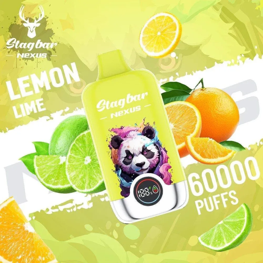 Vaper desechable STAGBAR NEXUS 60000 puffs sabor Lemon Lime