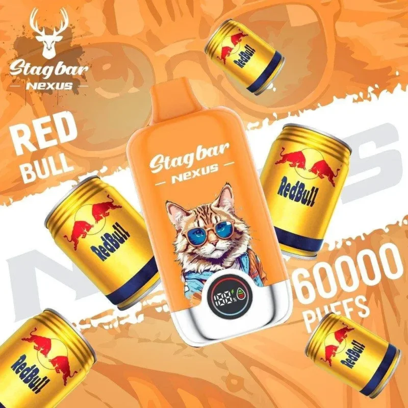 Vaper desechable STAGBAR NEXUS 60000 puffs sabor Red Bull