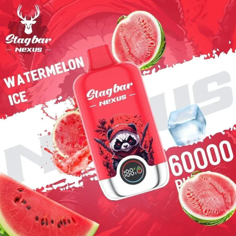 Vaper desechable STAGBAR NEXUS 60000 puffs sabor Watermelon Ice