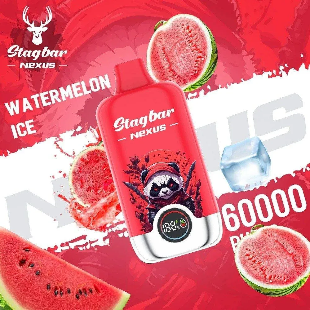 Vaper desechable STAGBAR NEXUS 60000 puffs sabor Watermelon Ice