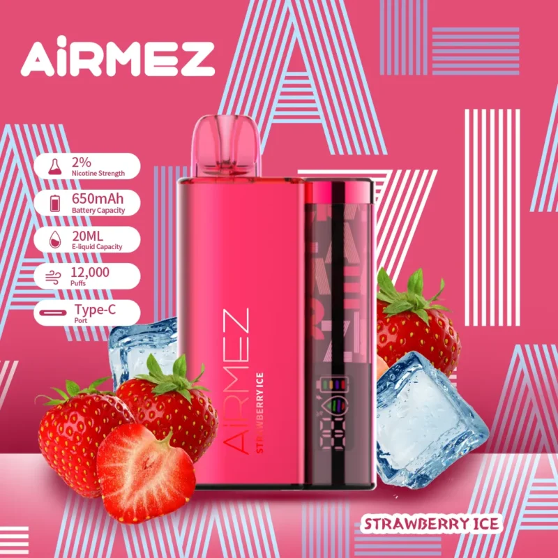 Vaper desechable Airmez B20 20K sabor Strawberry Ice