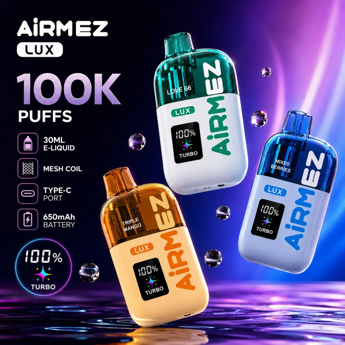 AiRMEZ Lux 100K – presentación en tienda