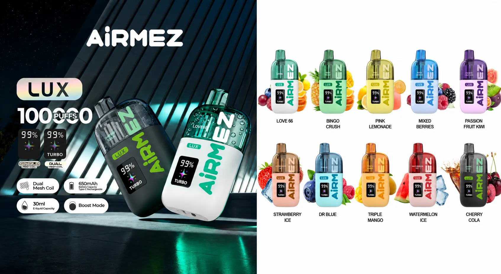 AiRMEZ Lux 100K – imagen de campaña