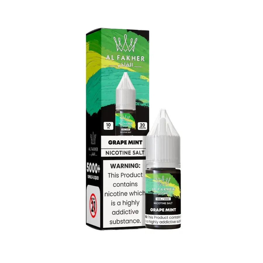 Al Fakher Nic Salt 10ml 20mg – sabor Grape Mint