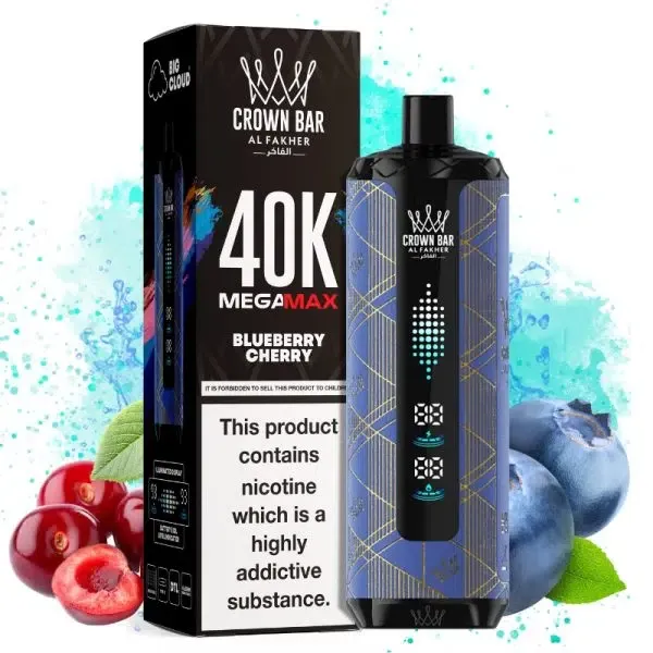 Vaper desechable Al Fakher Mega Max 40K sabor BLUEBERRY CHERRY