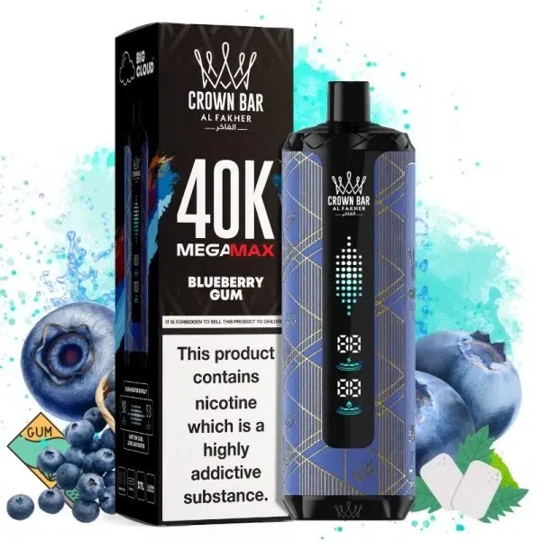 Vaper desechable Al Fakher Mega Max 40K sabor Blueberry Gum