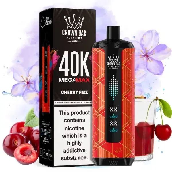 Vaper desechable Al Fakher Mega Max 40K sabor CHERRY FIZZ