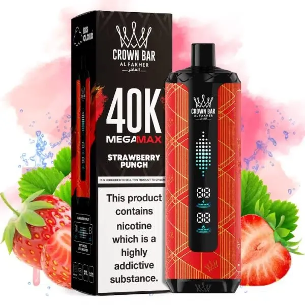 Vaper desechable Al Fakher Mega Max 40K sabor Strawberry Punch