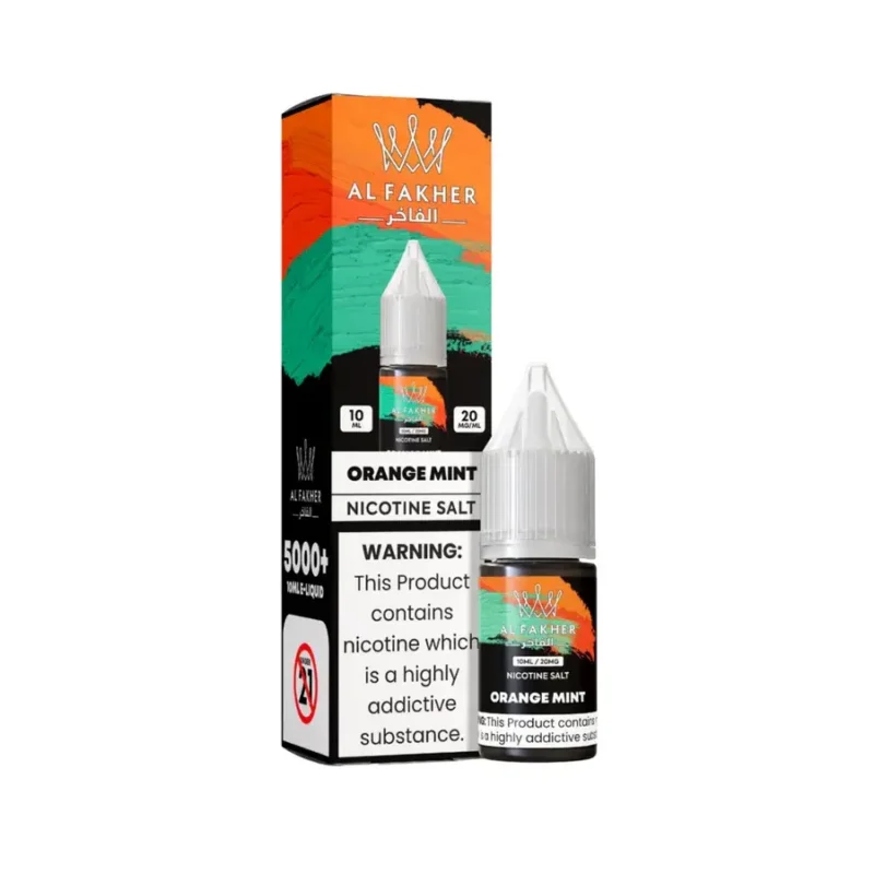 Al Fakher Nic Salt 10ml 20mg – sabor Orange Mint
