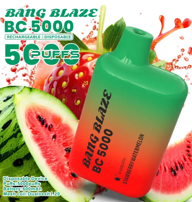 Vaper desechable Bang Blaze BC 5000 sabor Strawberry Watermelon