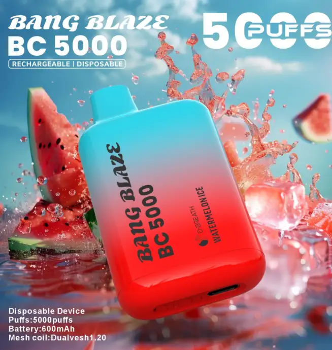 Vaper desechable Bang Blaze BC 5000 sabor Watermelon Ice