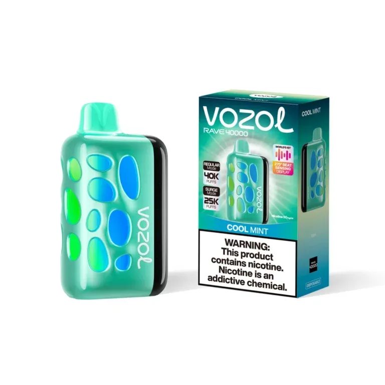 VOZOL RAVE 40000 – sabor Cool Mint