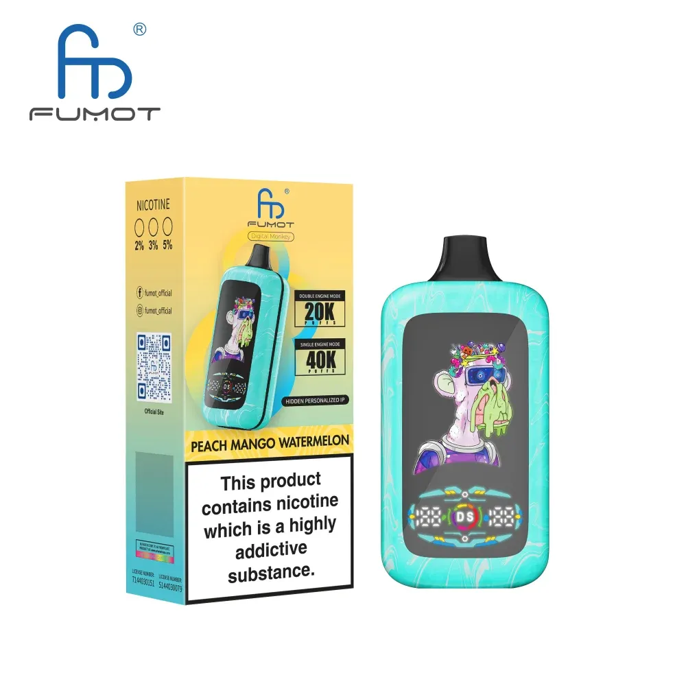 Fumot Digital Monkey 40000 - sabor Peach Mango Watermelon