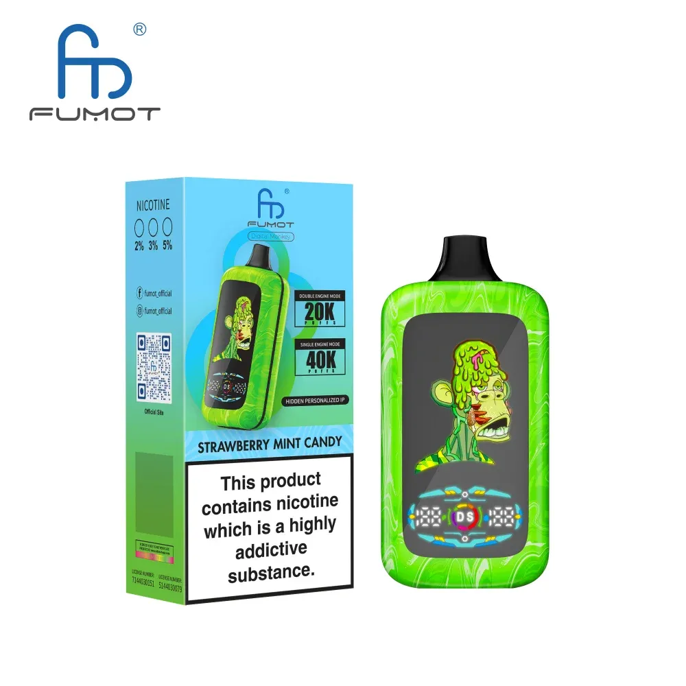 Fumot Digital Monkey 40000 - sabor Strawberry Mint Candy