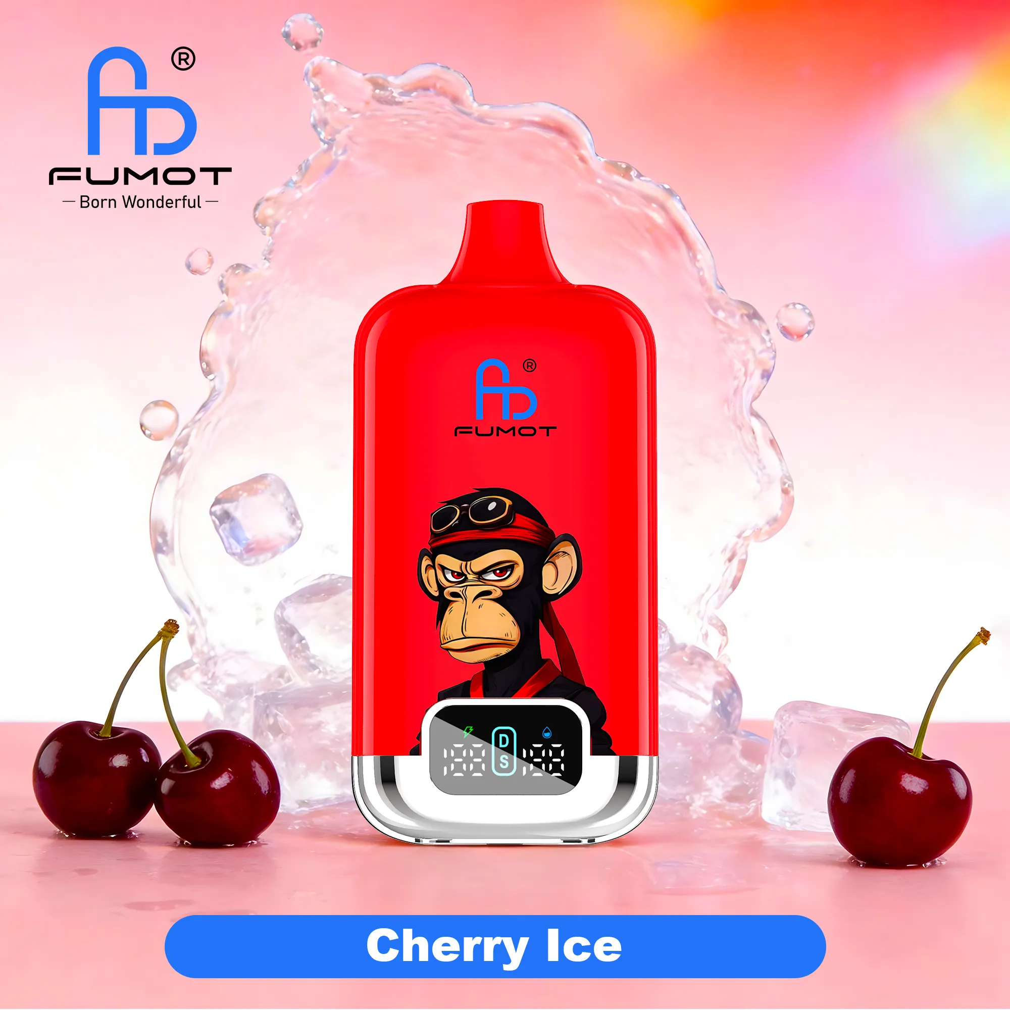 Vaper desechable FUMOT Tornado Box Pro 22000 puffs sabor Cherry Ice