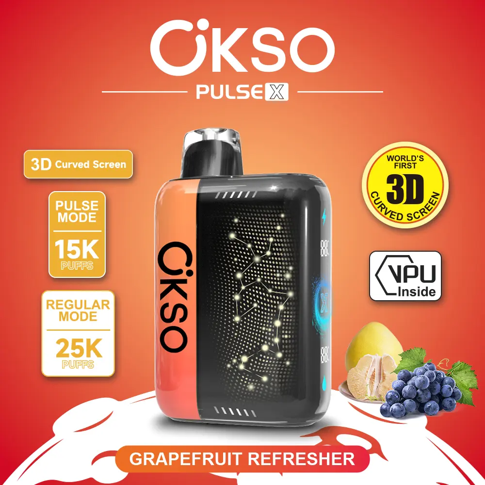 Vaper desechable OKSO Pulse X 25000 sabor Grapefruit Refresher