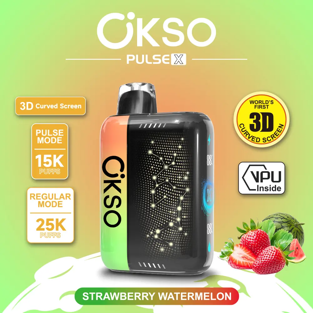 Vaper desechable OKSO Pulse X 25000 sabor Strawberry Watermelon