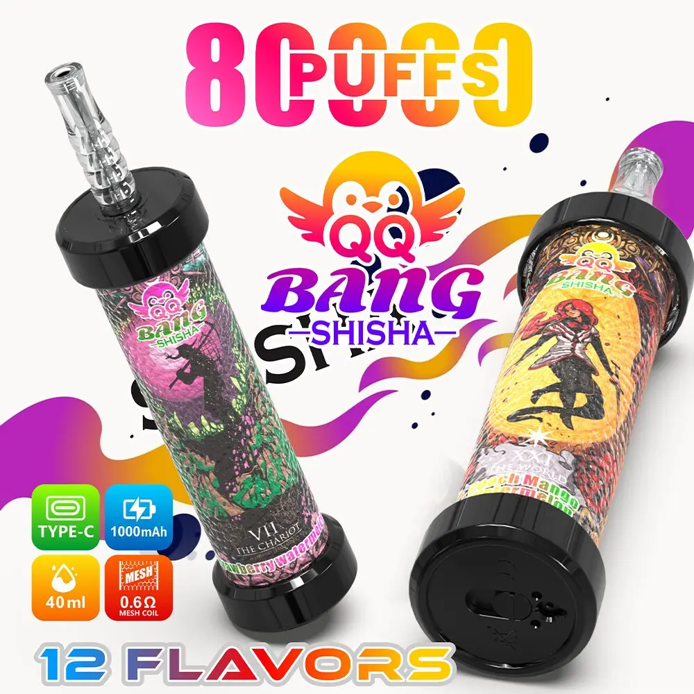 QQ Bang Shisha 80K Leather Edition: vaper desechable DTL recargable de 80.000 caladas, imagen principal del producto