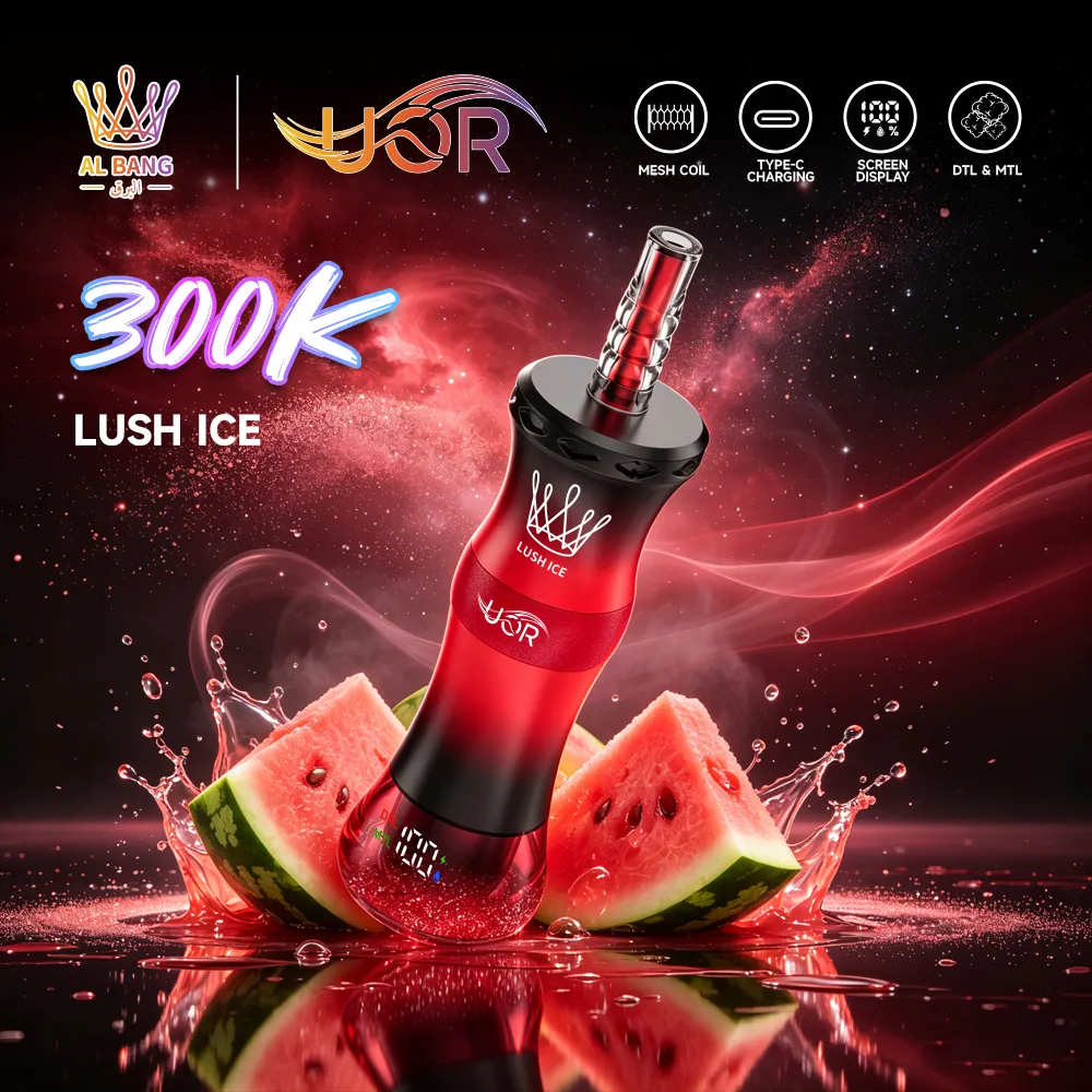 Vaper desechable UOR × Bang AL Bang 300K sabor Lush Ice