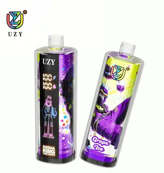 Vaper desechable UZY SHISHA HOOKAH KING 120000 puffs sabor Grape Ice