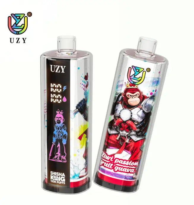 Vaper desechable UZY SHISHA HOOKAH KING 120000 puffs sabor Kiwi Passion Fruit Guava