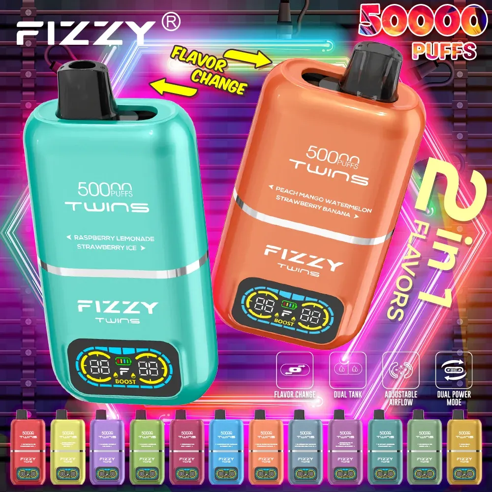 Vaper desechable FIZZY TWINS 50000 puffs - vista del producto