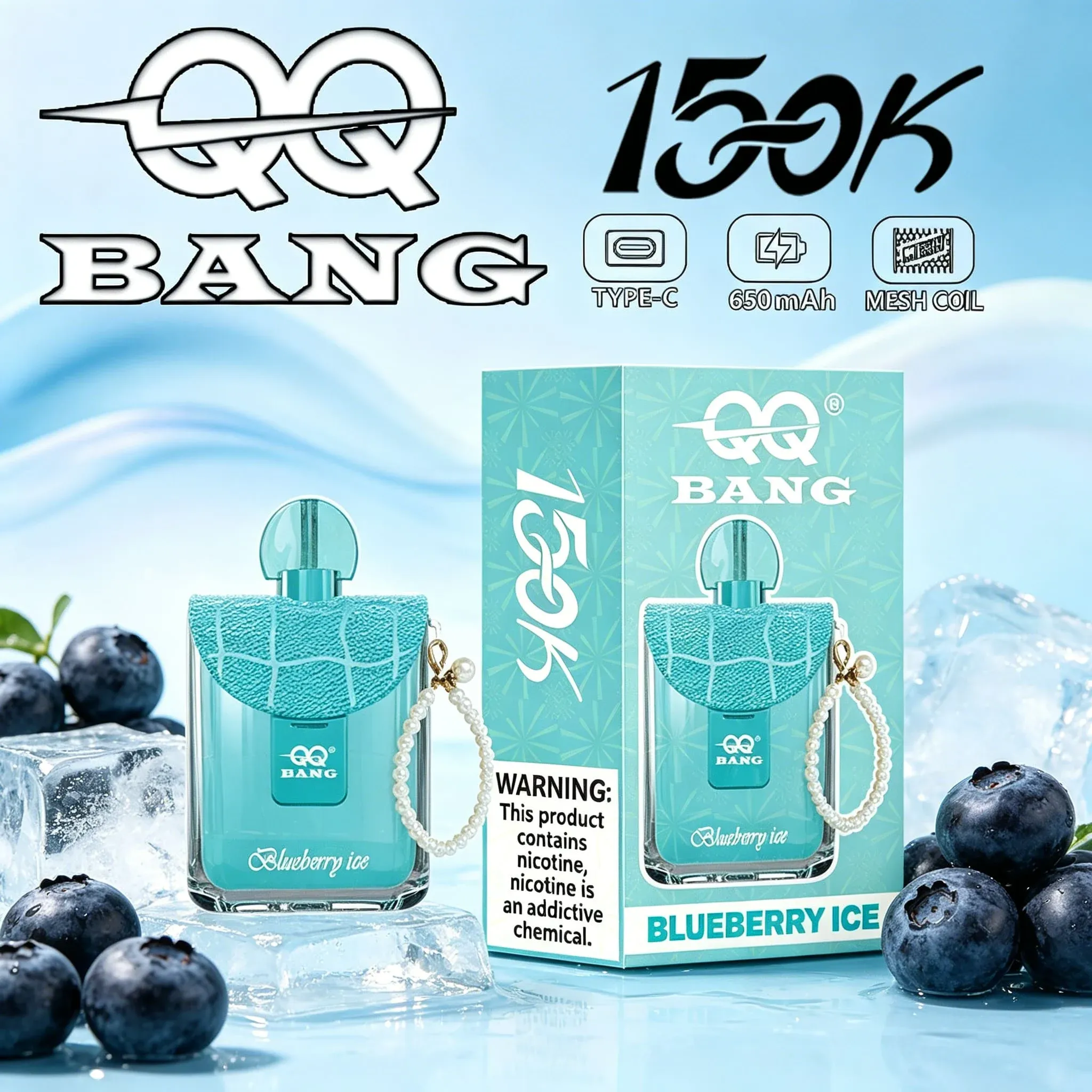 QQ Bang 150K caladas vaper desechable Type-C recargable - Imagen 10