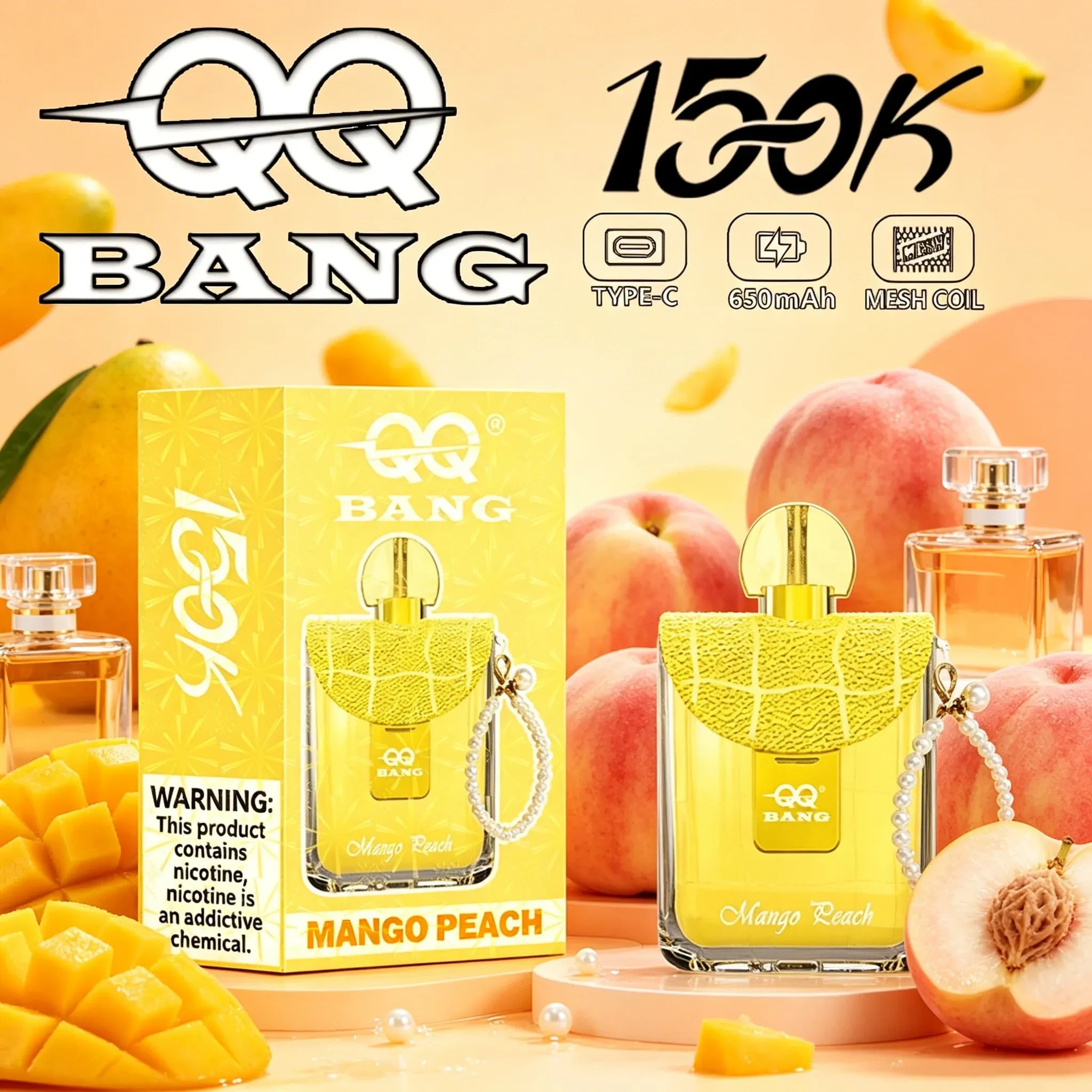 QQ Bang 150K caladas vaper desechable Type-C recargable - Imagen 11