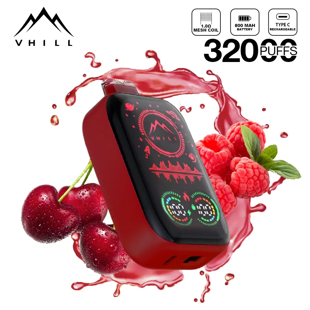 Vhill Full Screen 32K - sabor Cherry Raspberry Ice