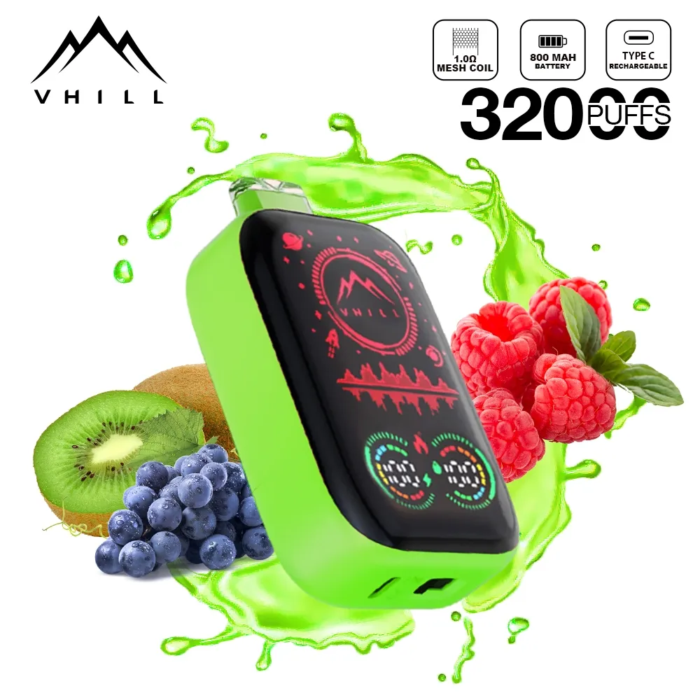 Vhill Full Screen 32K - sabor Kiwi Passionfruit Guava
