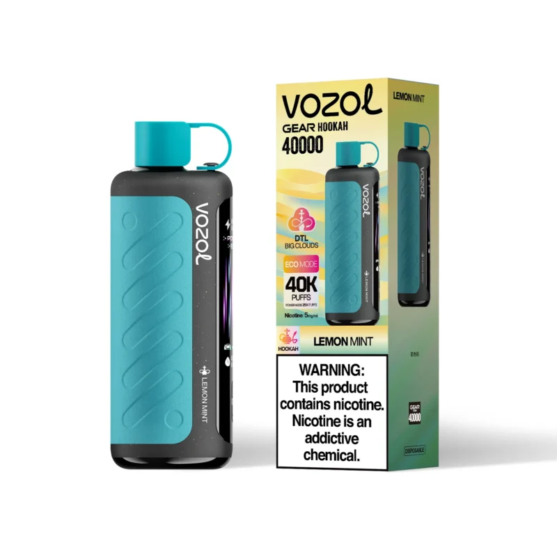 VOZOL Gear Hookah 40000 – sabor Lemon Mint