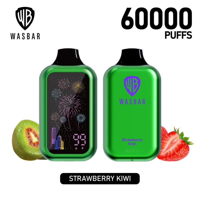 Vaper desechable Wasbar 60000 sabor Strawberry Kiwi