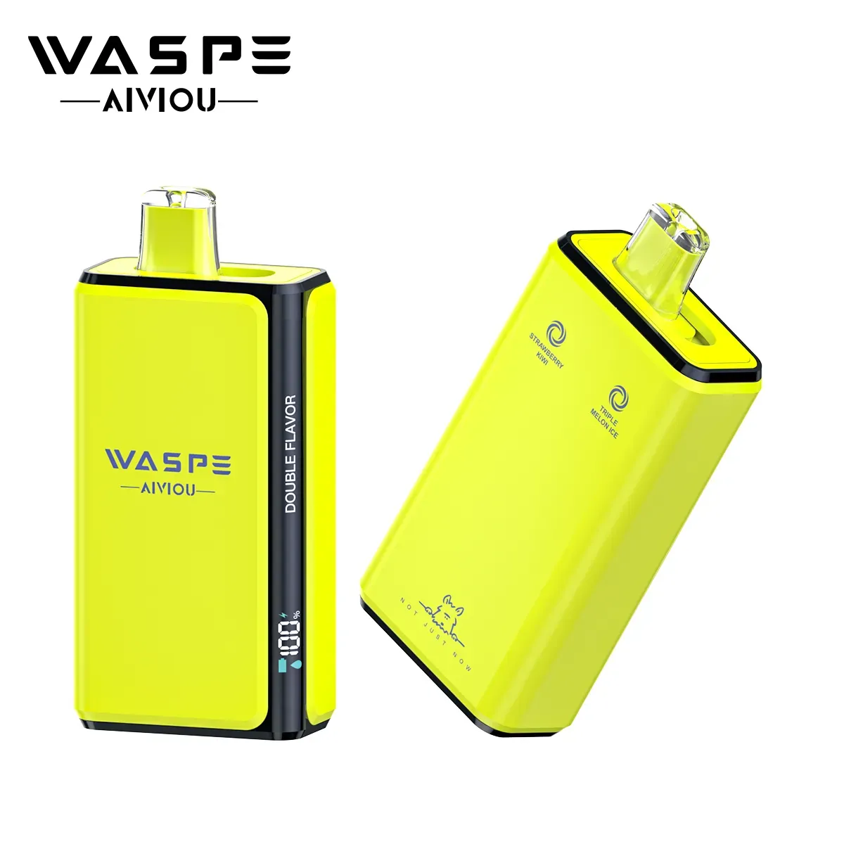 WASPE Double Flavor 100K Pro 2 en 1 - doble sabor Triple Melon Ice y Strawberry Kiwi