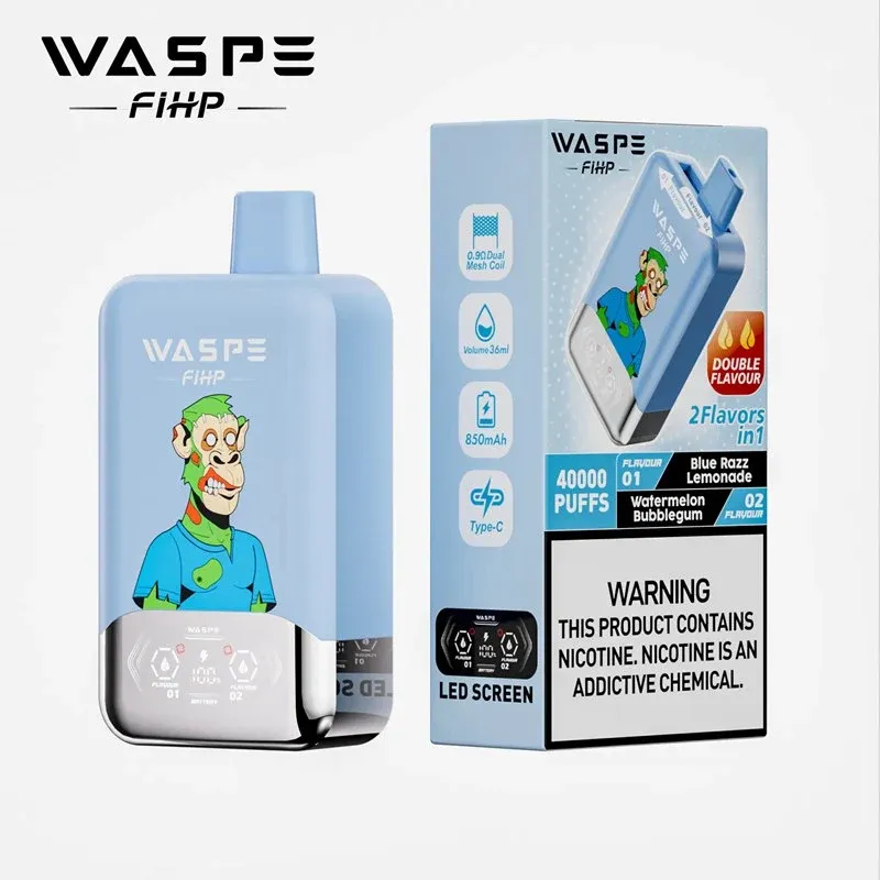 WASPE Crystal 40000 – sabor Blue Razz Lemonade Watermelon