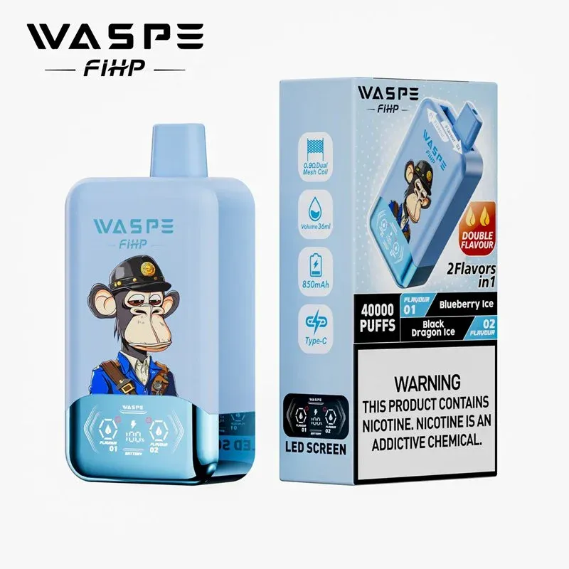 WASPE Crystal 40000 – sabor Blueberry Ice Black Dragon