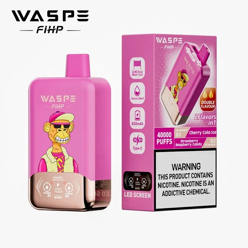 WASPE Crystal 40000 – sabor Cherry Cola Ice Strawberry