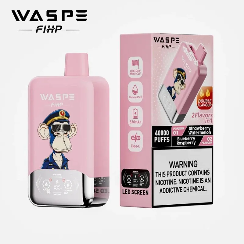 WASPE Crystal 40000 – sabor Strawberry Watermelon Blueberry Raspberry