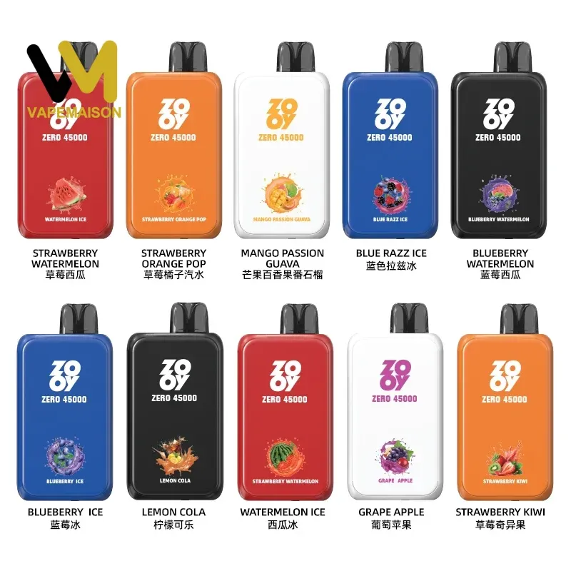 ZOOY ZERO 45000 Caladas – Vaper Desechable Recargable con Pantalla LED y Control NIC&ICE - Imagen 5