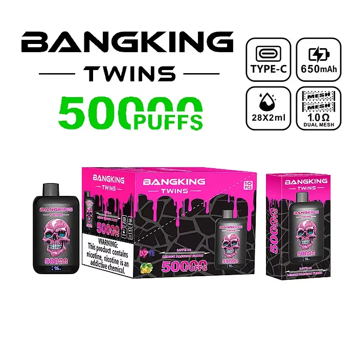 Bang King Twins 50K - doble sabor Love 66 y Lemon Passion Fruit